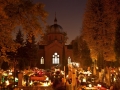 Cerkiew wieczorem 1 listopada. Foto Mariusz Buczma.